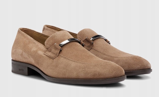 Boss Pánské Mokasíny Nazouvací Kožené Hnědé Elegantní 41,5 Jkf