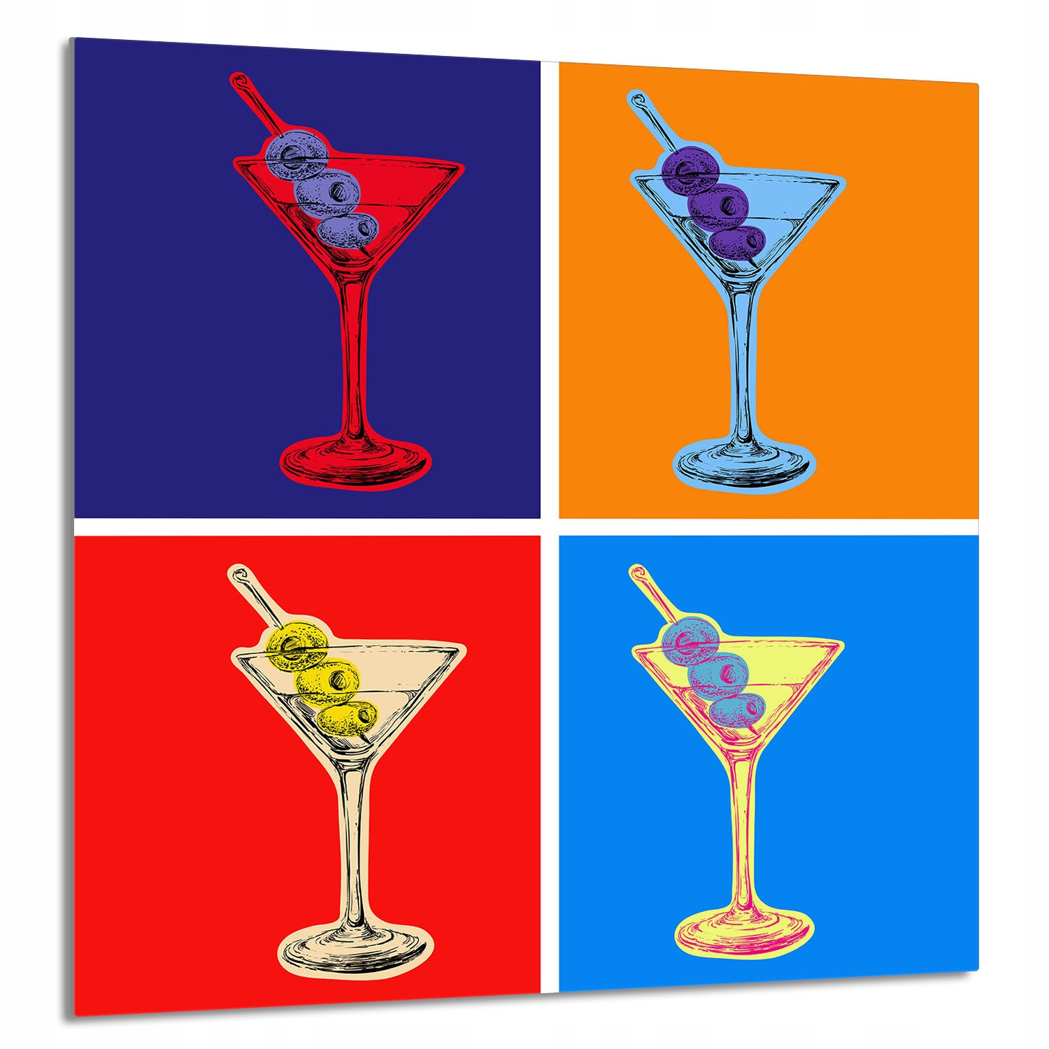 Skleněný Panel Do Kuchyně 60x65 Barevné Tvrzené Sklo