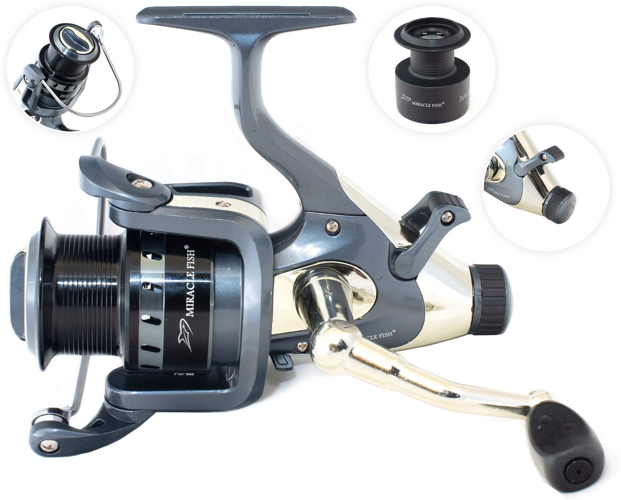 

Kołowrotek Miracle Fish DA3000 Z Wolnym Biegiem,