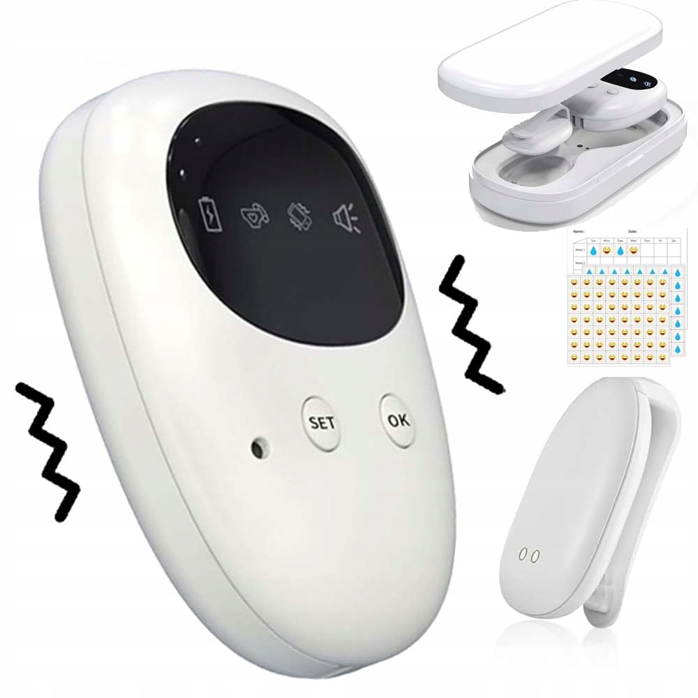 Alarm Nočního Namáčení Senzor Vlhkosti 3 Režimy Pro Děti A Starší Osoby