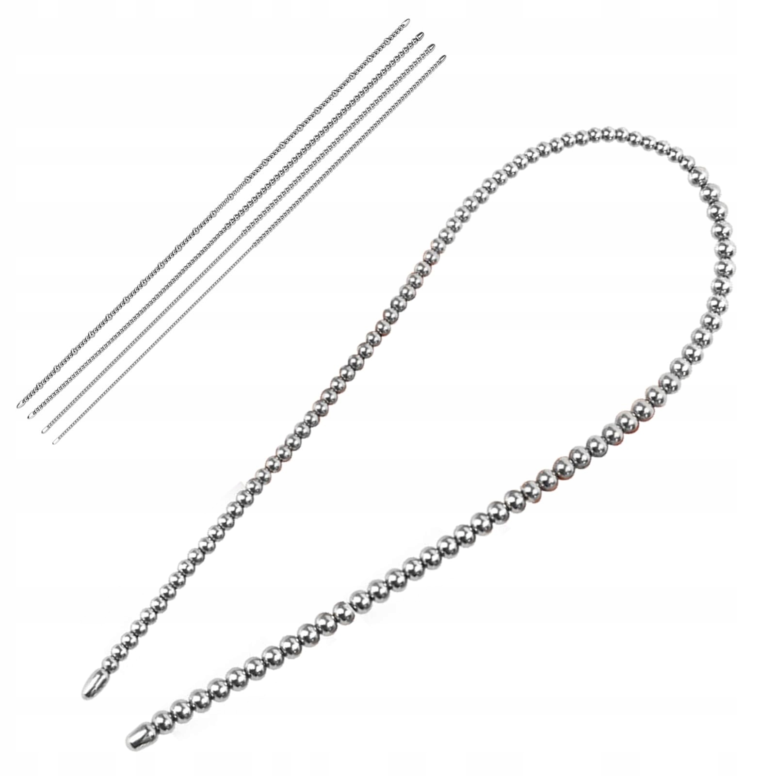 BDSMLOVE Dilator Stalowy 600 MM Podwójny Korek Penisa dla Mężczyzn Gay — miniatura 8