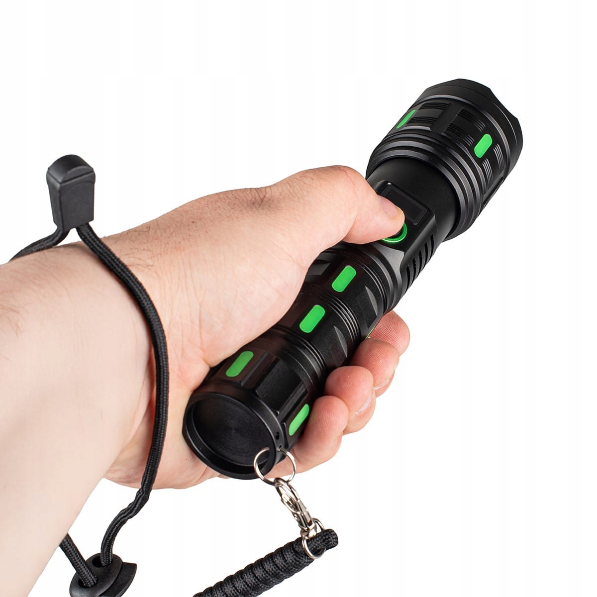 Taktická svítilna s powerbankou náramek na ruku Vayox VA0365 1200lm Zoom