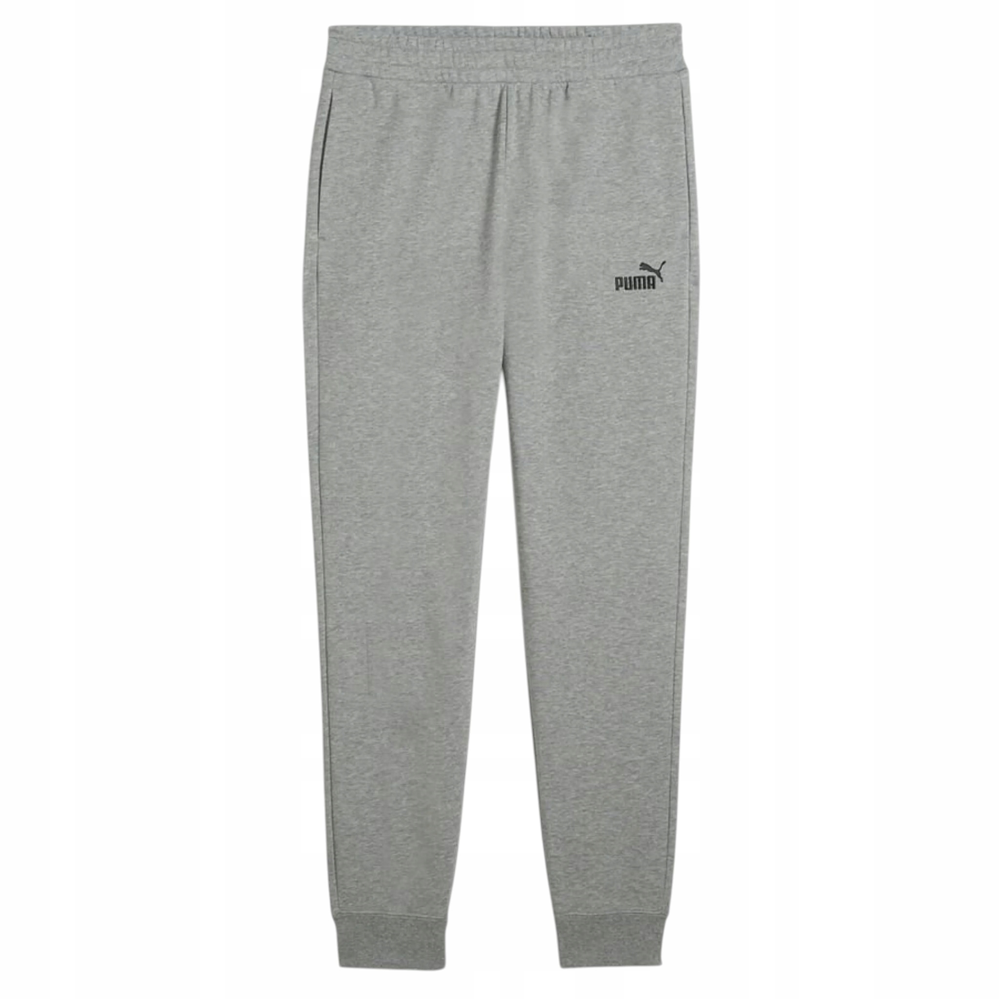 Pánské šedé bavlněné tenké slim tepláky Puma 682644 03 vel. 3XL