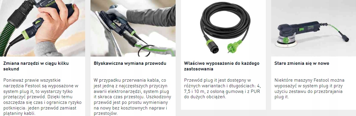 FESTOOL PRZEWÓD PLUG-IT H05 RN-F4 Kod producenta 203914