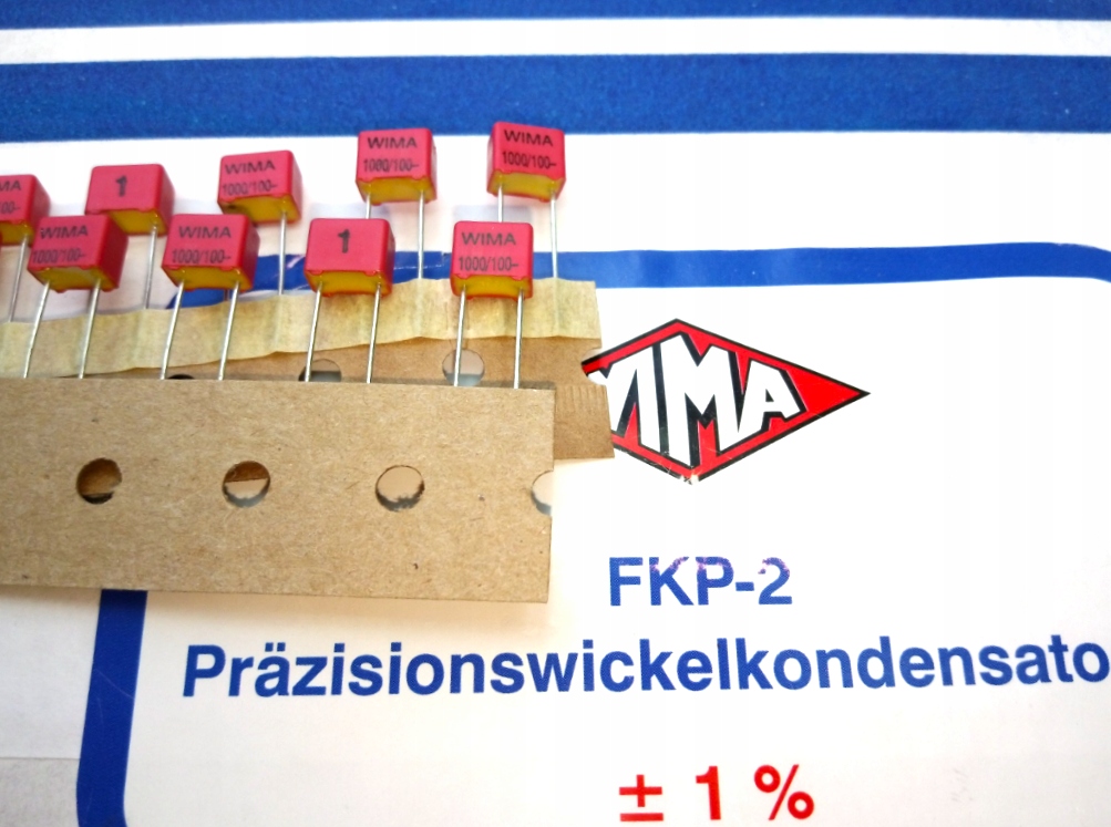 [10szt] 1nF 100V 1% R5 Wima FKP2 Producent Wima