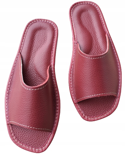 Pantofle Klapki Domowe Skórzane Damskie Kapcie 37 Kolekcja Damskie Letnie