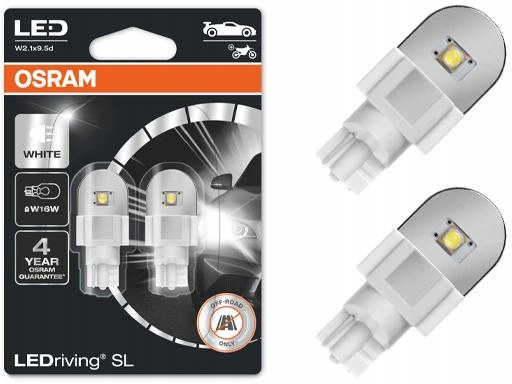 

Osram Ledriving Żarówki W16W Białe 12V 6000K