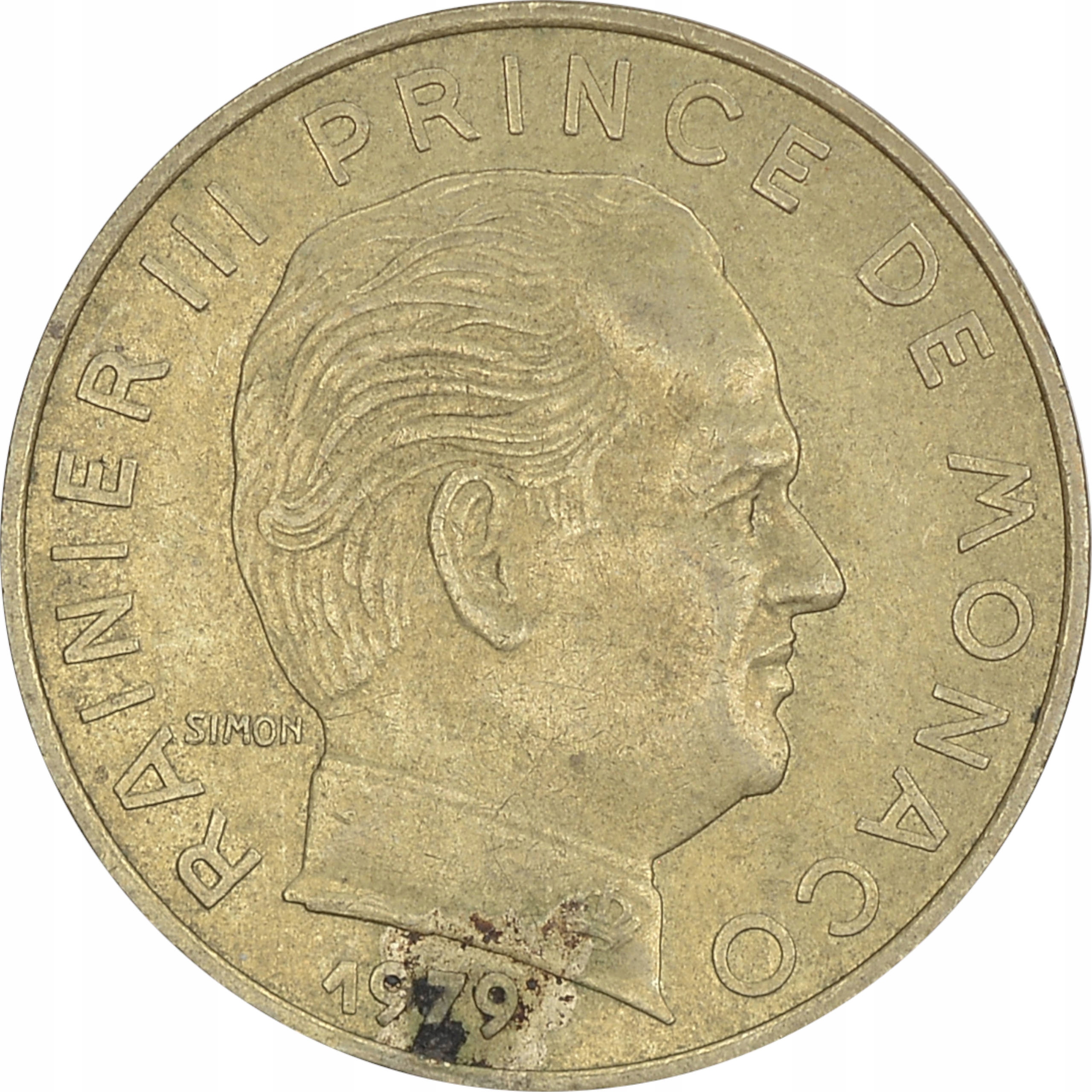7.MONACO, RAINIER III, 20 CENTIMÓW 1979
