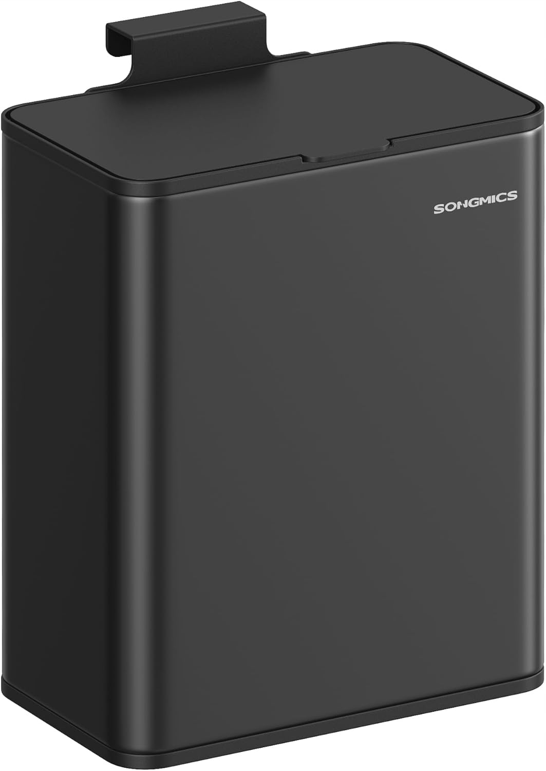 Levně Odpadkový Koš Kuchyňský Ocelový Černý 8L Multifunkční