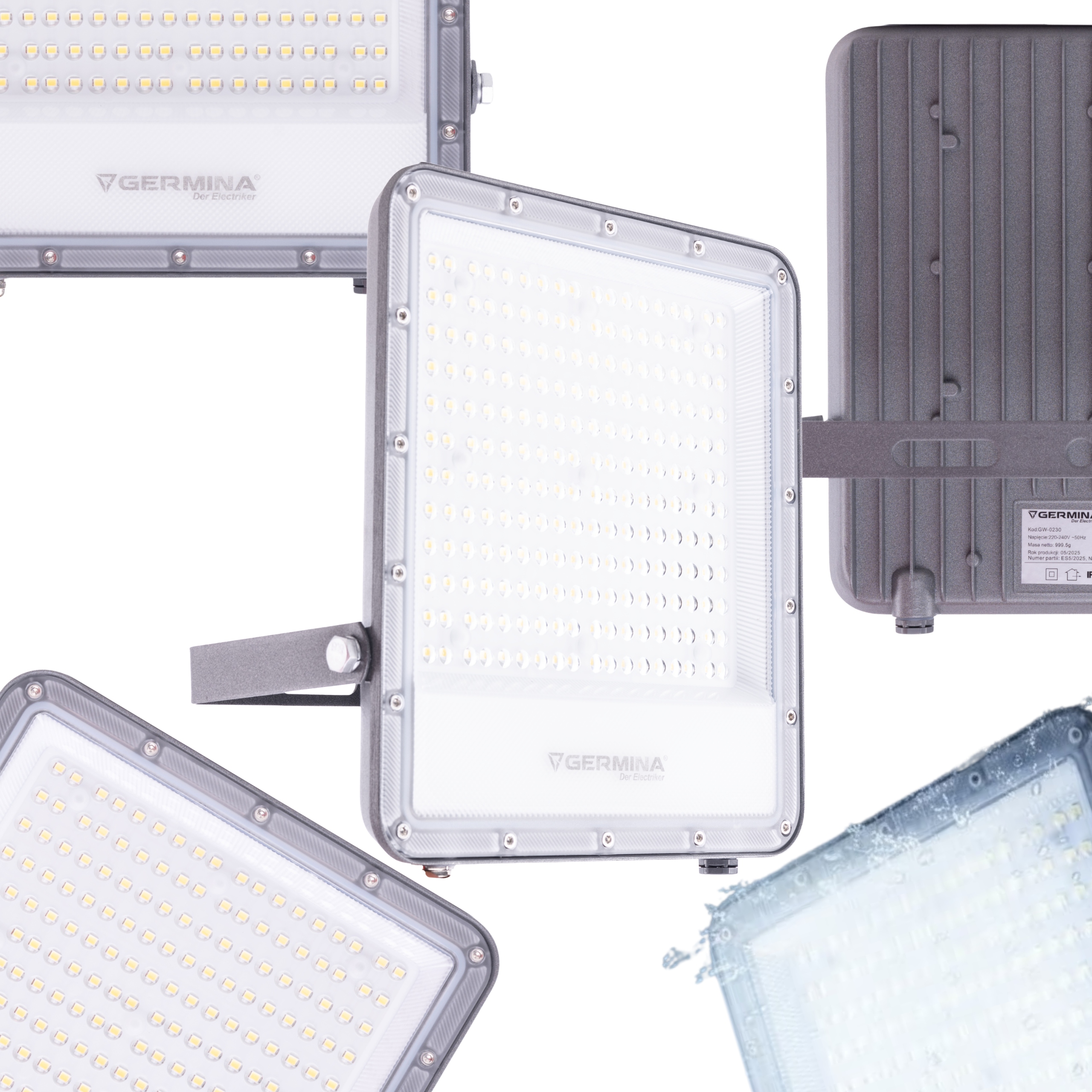 Halogenový Led reflektor 150W 15000lm IP65 voděodolná fasádní lampa