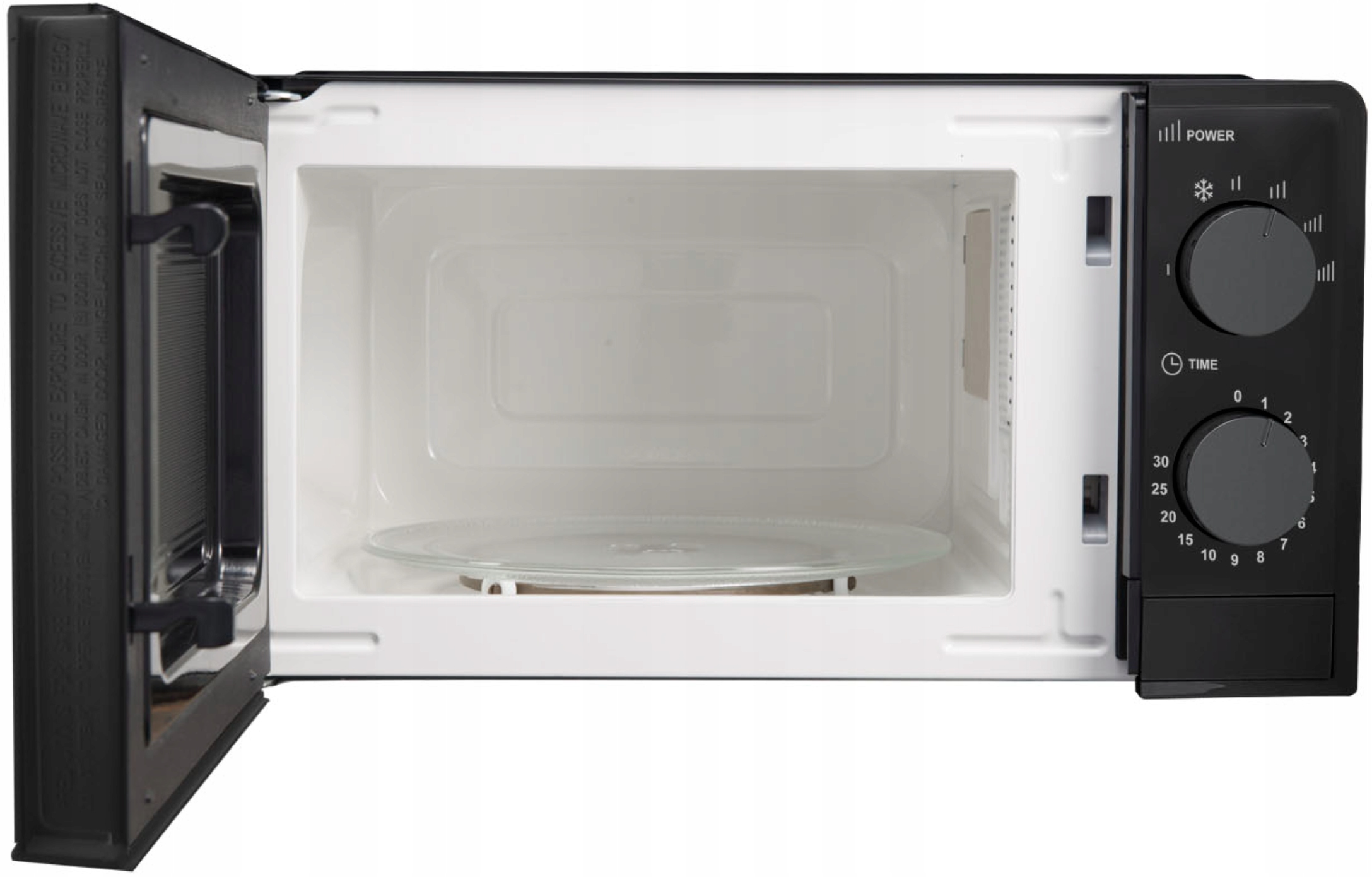Mikrofalówka Kuchenka Mikrofalowa Prosta w Obsłudze Czarna 20 litrów