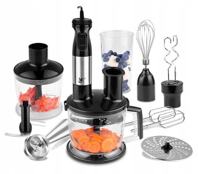 Blender wielofunkcyjny Lafe Multizestaw BZL001 Czarny 1000W Malakser Mikser