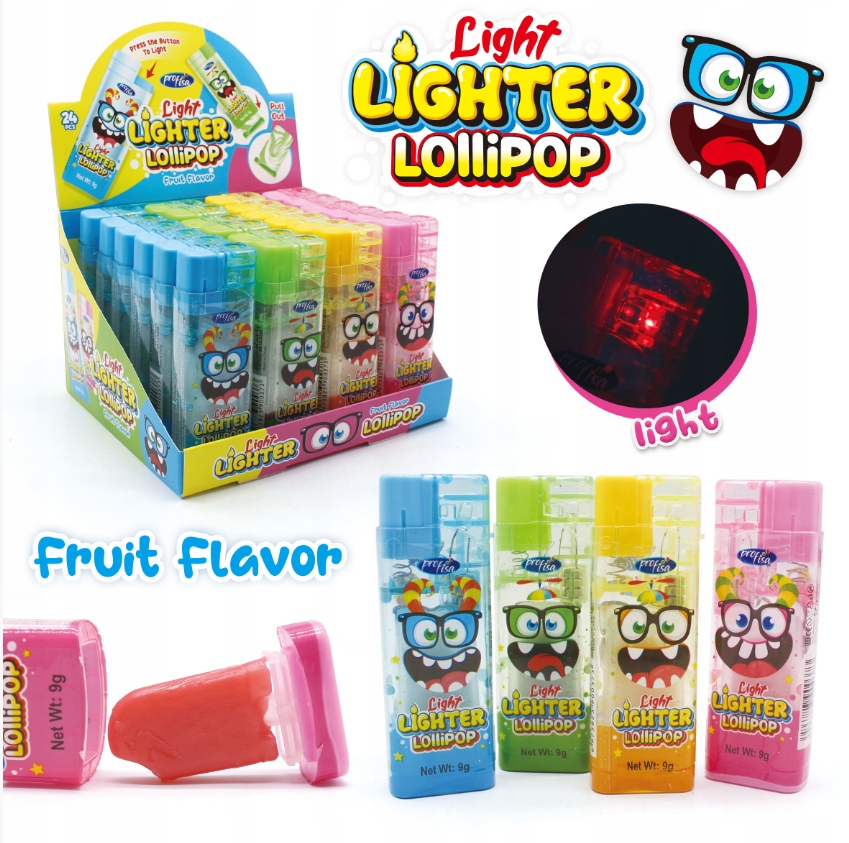 Levně Lízátka zapalovač Light Lighter Lollipop 24 kusů 216 g