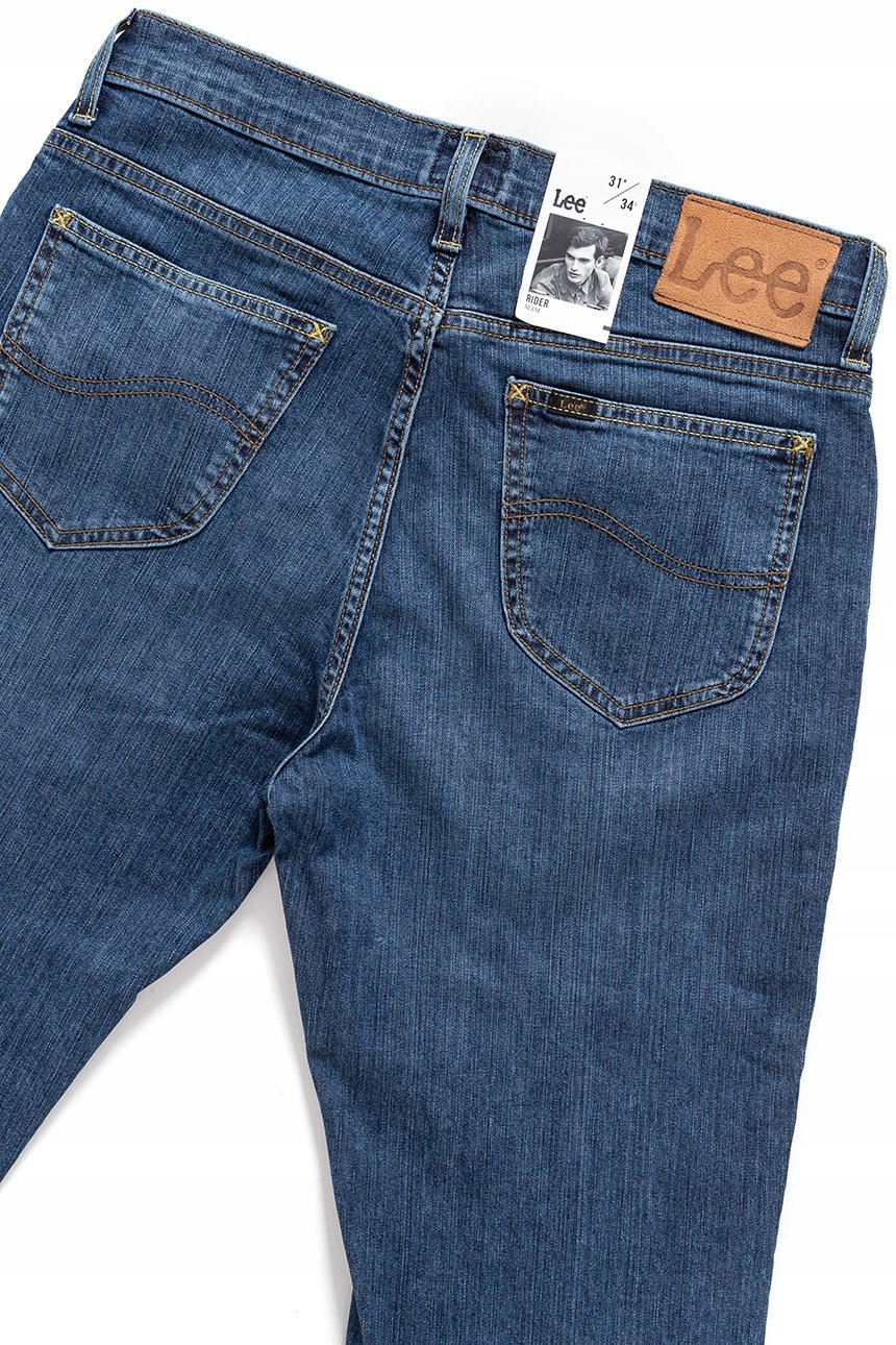 LEE RIDER MĘSKIE SPODNIE JEANSOWE SLIM W42 L34 Kolekcja RIDER