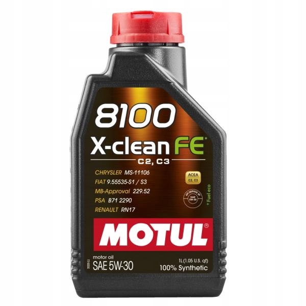 Olej Motul 8100 X-clean Fe 5W30 1L 112771 RN17 229.52 B71 2290