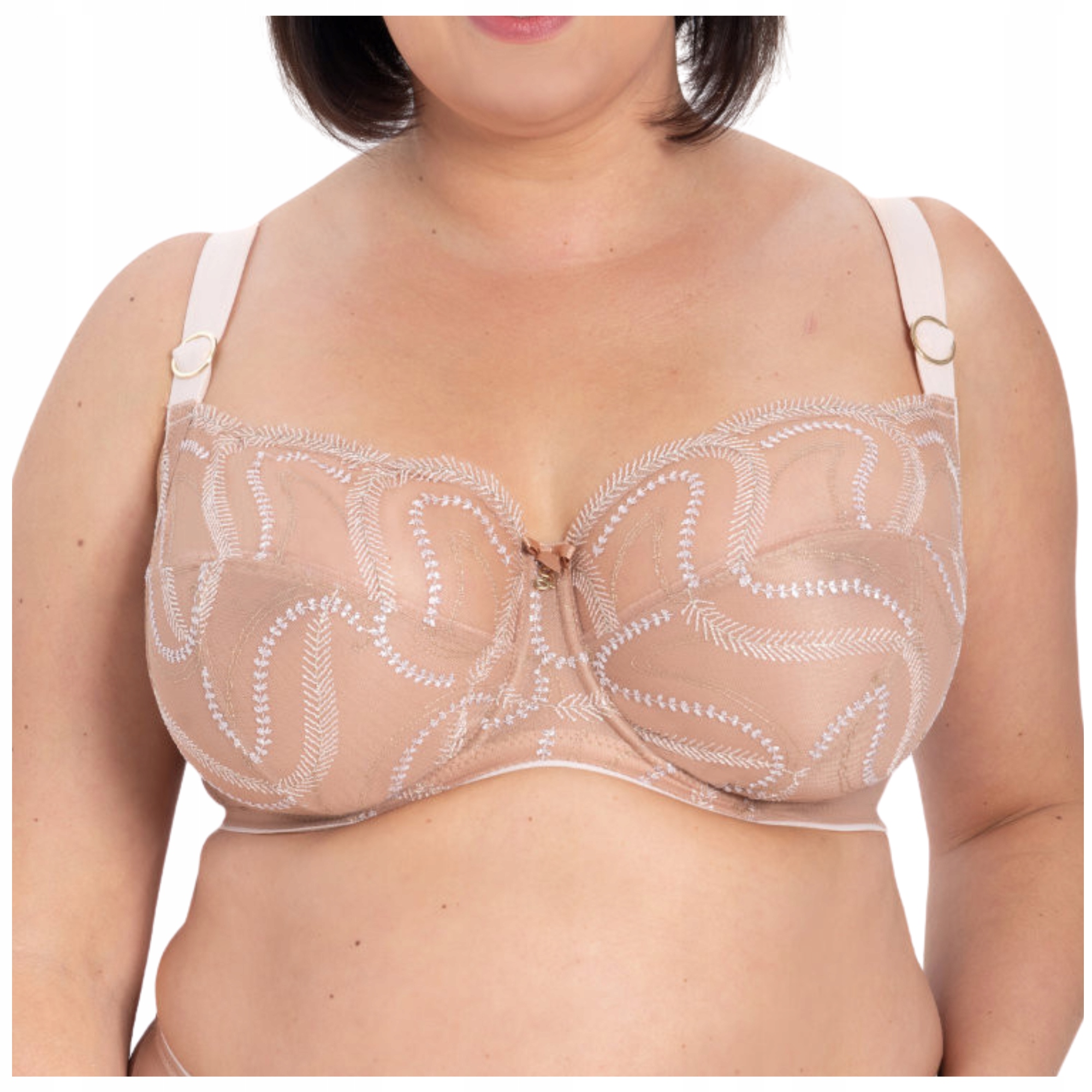 Podprsenka měkká, pohodlná podprsenka zvedá poprsí Samanta Indiana A911 béžová 90G