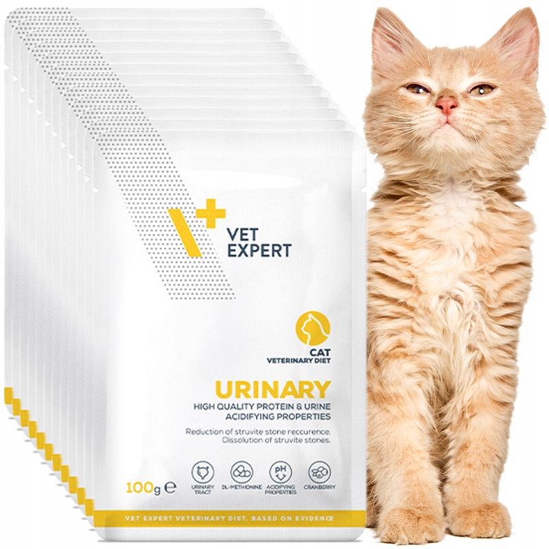 Vet Expert Urinary Cat karma wspomagająca układ moczowy saszetka 12x100g