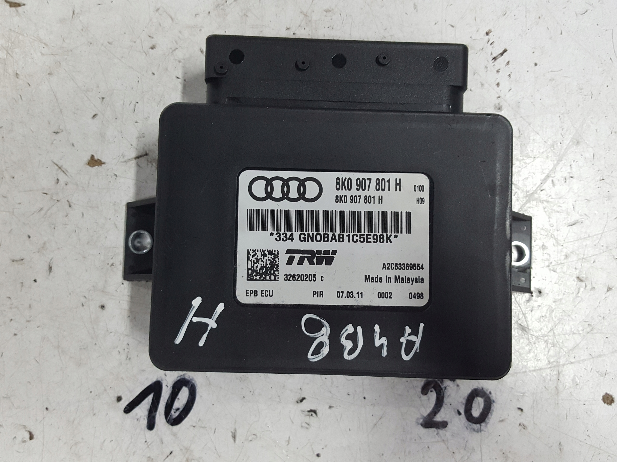 AUDI A4 B8 08-11r A5 8T Q5 MODUŁ HAMULCA RĘCZNEGO 8K0907801H