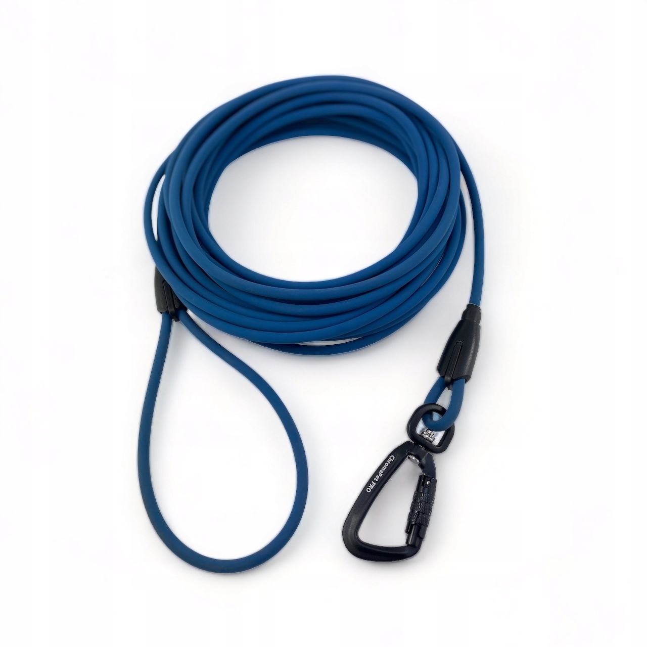 Levně Ultralehká treningové vodítko pro psy biothane 10M Navy blue