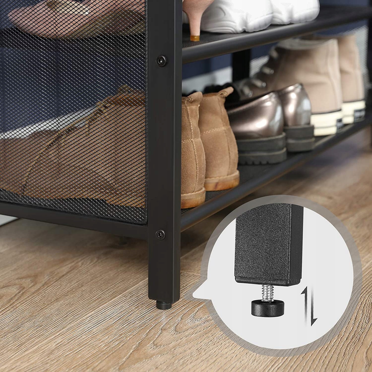 Szafka na Buty z Tapicerowanym Siedziskiem Loft Maksymalna liczba par butów 8