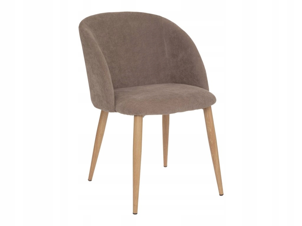 Kreslu typu mušle Celeste, menčestrové