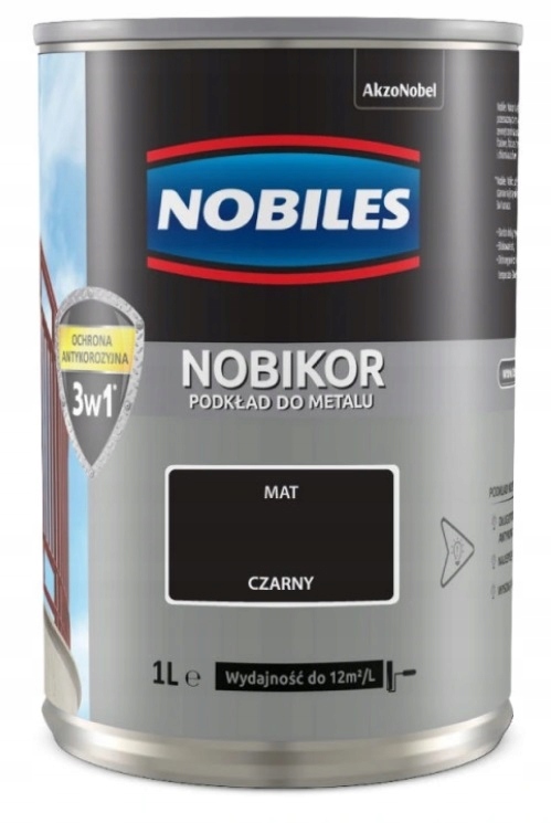 

Farba Podkładowa Nobiles Nobikor- czarna, 1l