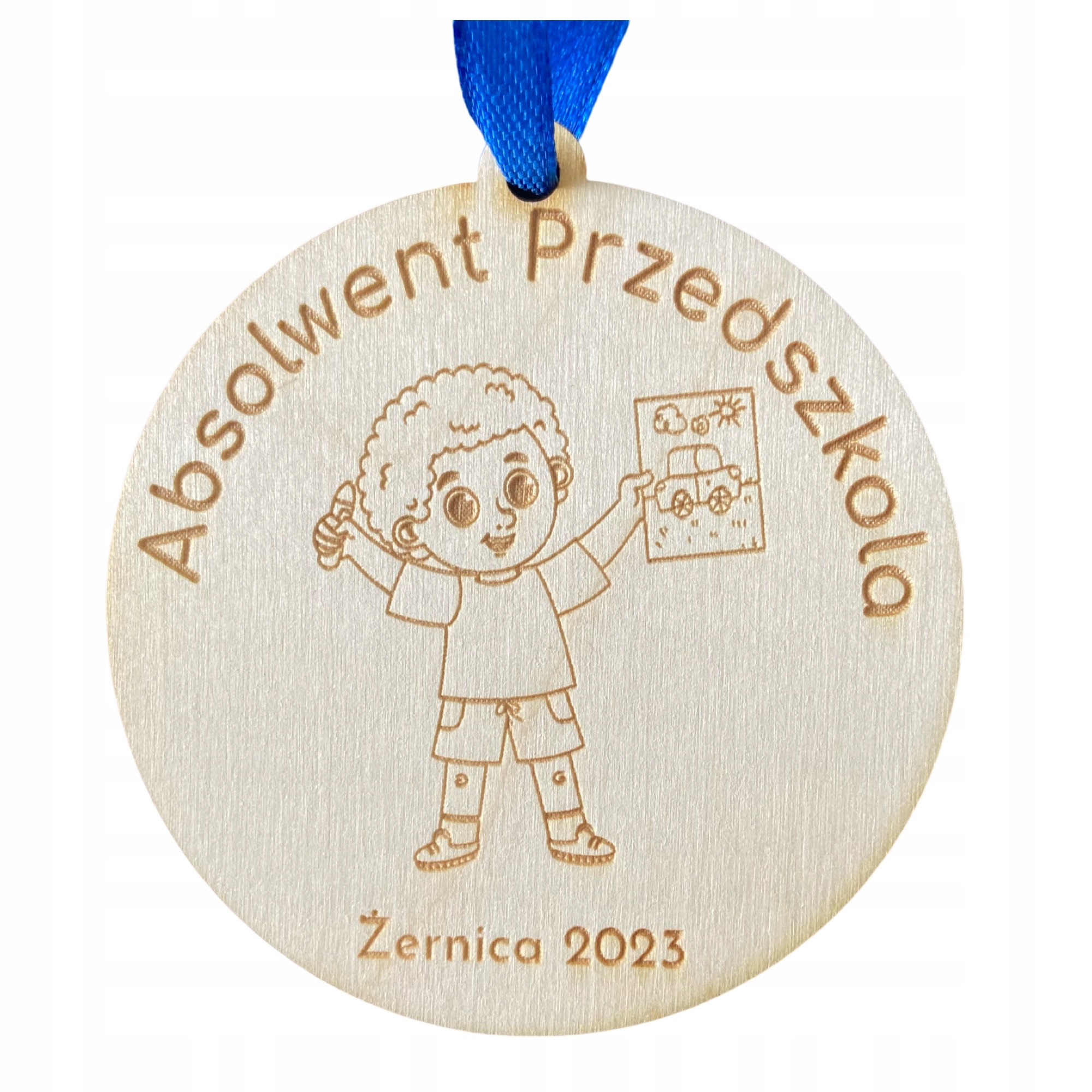 

Absolwent Przedszkola Medal Chłopiec Zakończenie