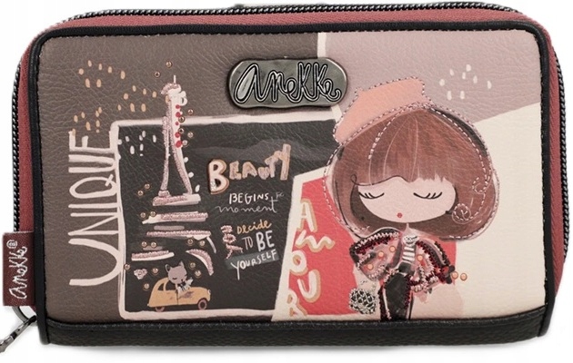 A55 Damski Portfel Anekke portmonetka etui karty Real Mademoiselle