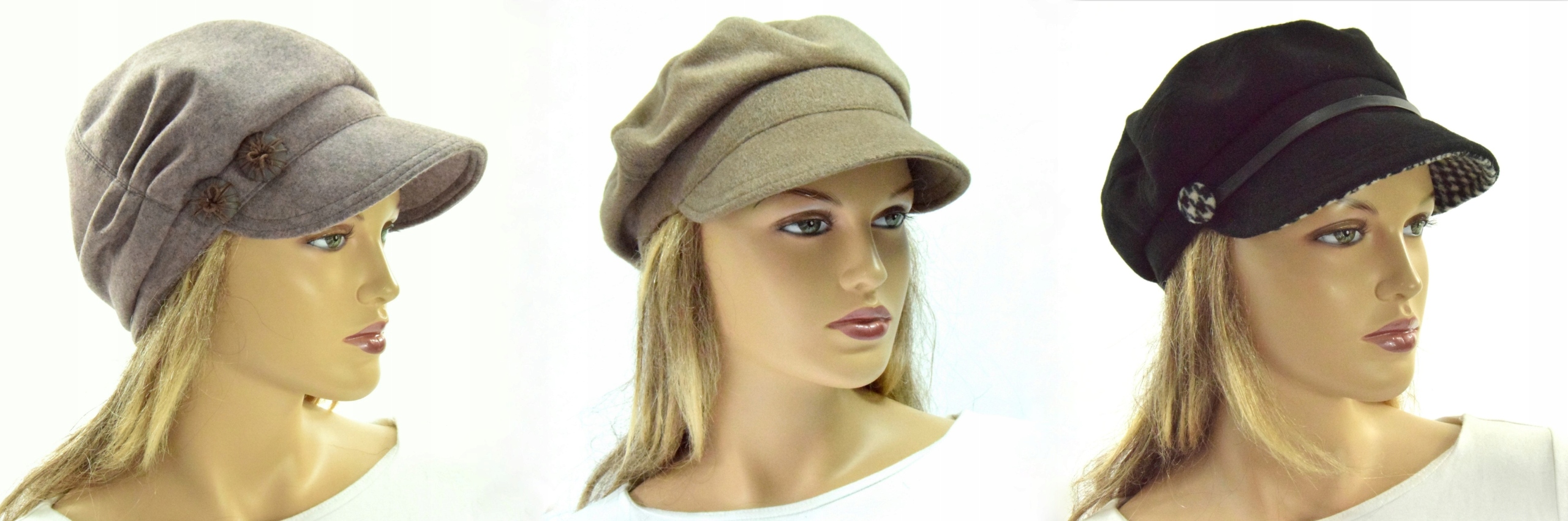 Czapka z pomponem zimowa damska Materiał dominujący akryl