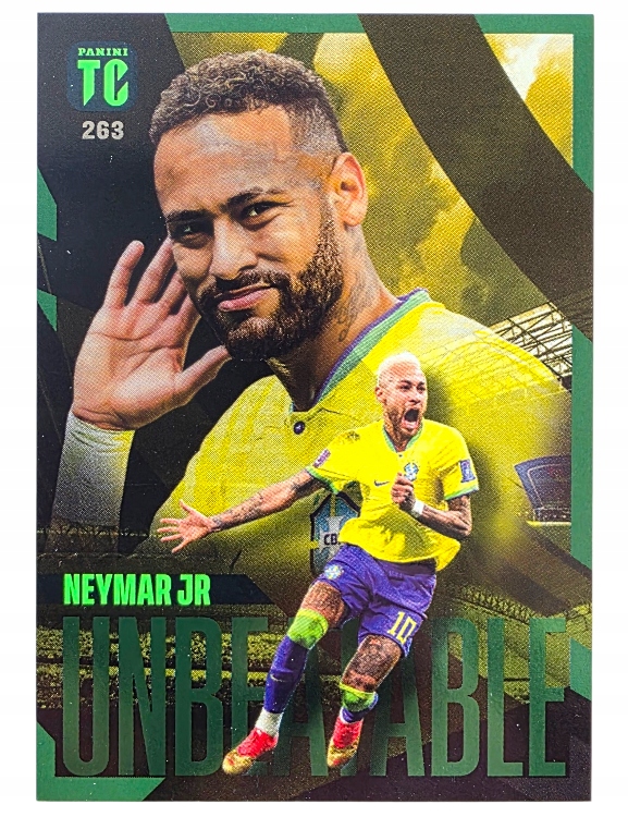Karty Panini Top Class 2023 Parallel Green Light Unbeatable 263 Neymar Jr