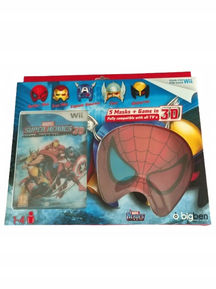 Marvel Super Heroes 3D: Grandmaster's Challenge Nintendo Wii pudełkowa