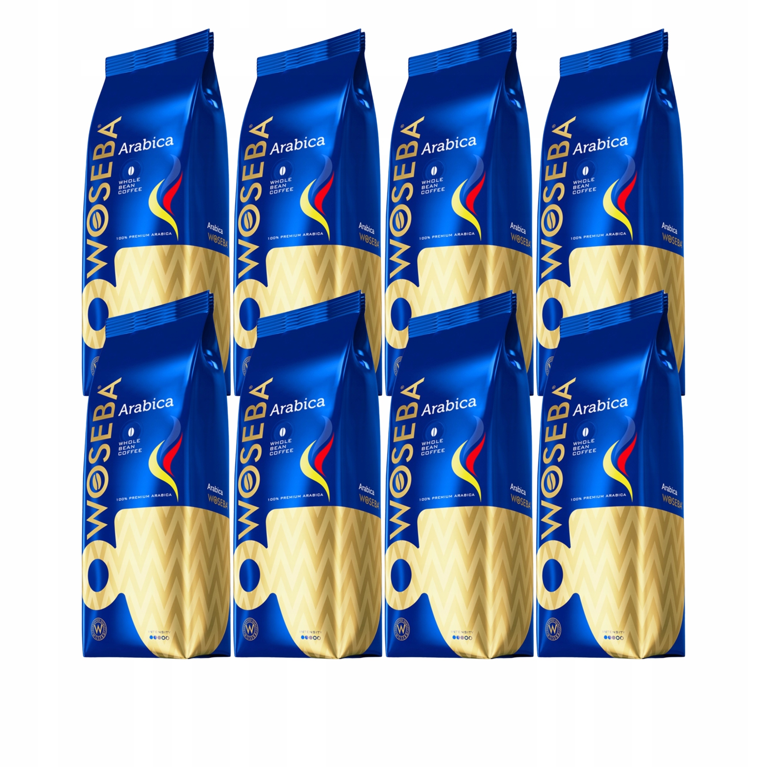 Kawa Ziarnista Woseba Arabica 100% Premium 8x1kg