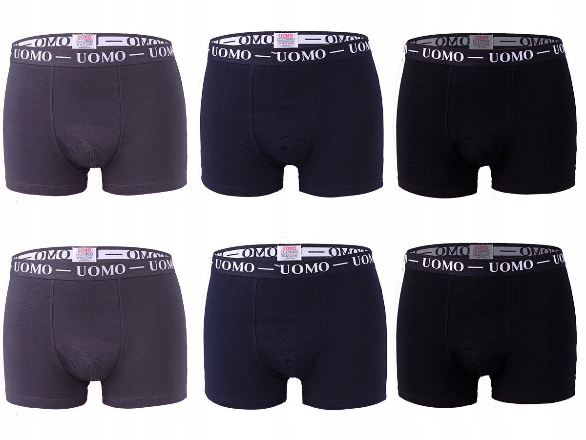 

6x Majtki Męskie Duże Rozmiary Bokserki Szorty 5XL