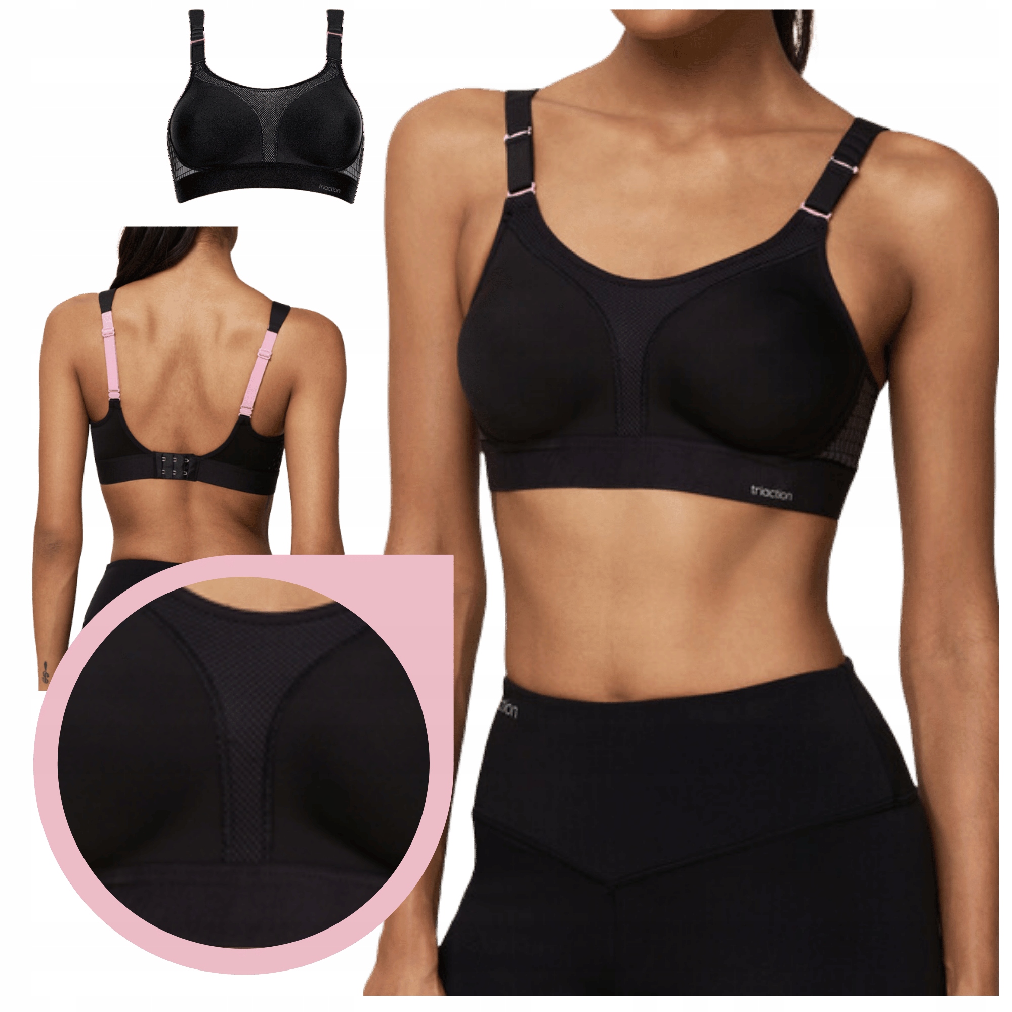 Podprsenka Triumph Triaction Extreme Lite N Ex sportovní měkká černá 85E