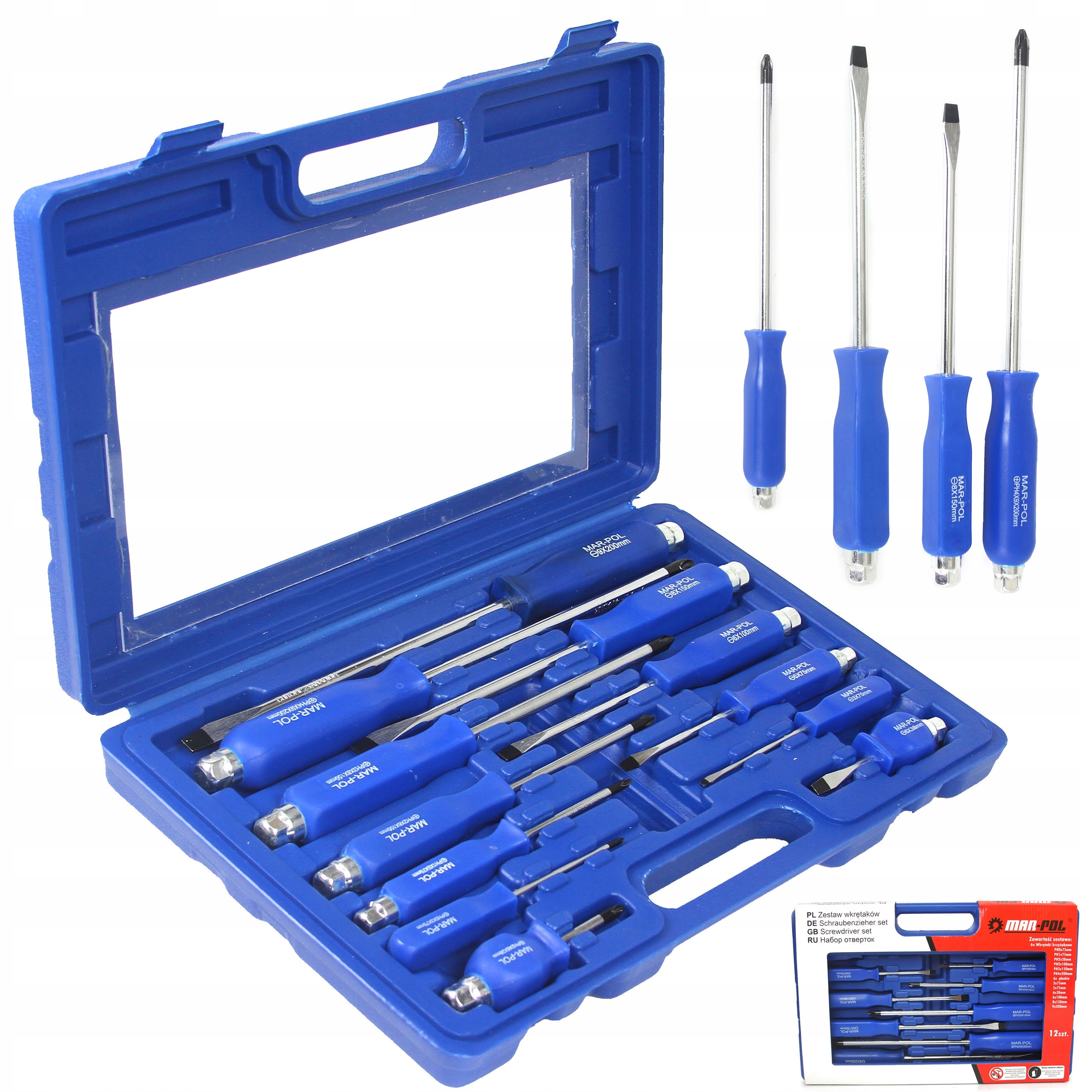 WKRĘTAKI ŚRUBOKRĘTY MAGNES STAL DO POBIJANIA 12el