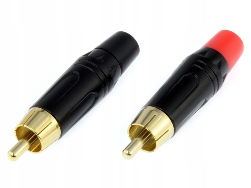 20 ks Rca Konektor Auden WR6 Zlacený S Pouzdrem