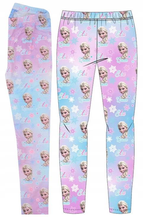 

Frozen Elza Getry Legginsy śnieżynki 104 E307N
