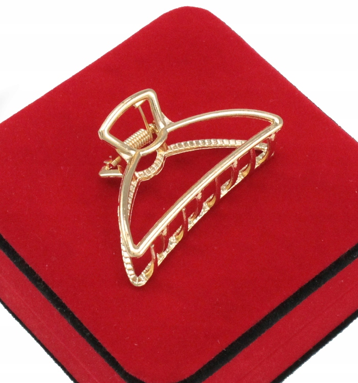 

Klamra Do Włosów Szczęka Złota Metalowa