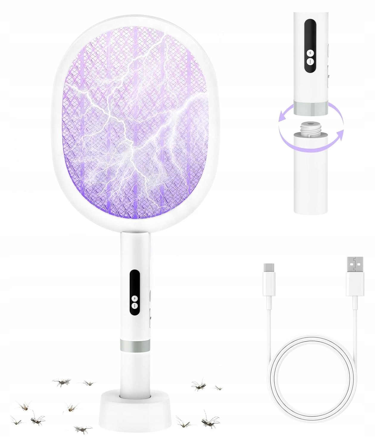 Elektrická sada Palone 4000V s Uv pastí a noční lampou, Usb-c, základna