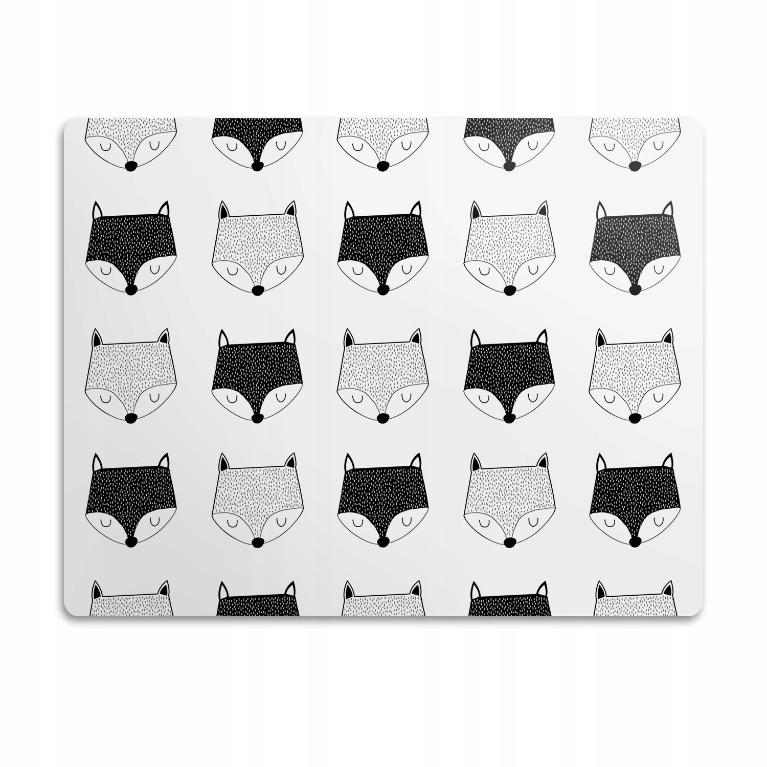 Levně Pro psa ochranná podložka pod misku Hlava lišky 90x60 cm