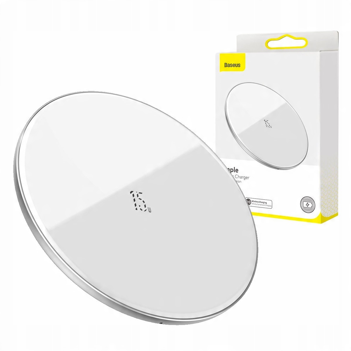 

Baseus Szybka Ładowarka Indukcyjna Qi +kabel Usb C