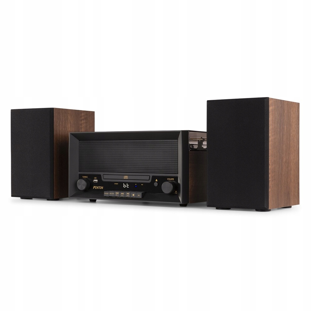 Gramofon Wieża Bluetooth CD USB nagrywarka+ winyl Wkładka Ceramiczna