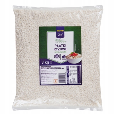 Metro Chef Bleskové rýžové vločky 3 kg Lehké rýžové vločky