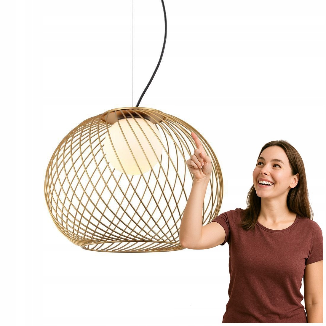 Závesná lampa Clarisa MDM-3842-1 Gd Italux