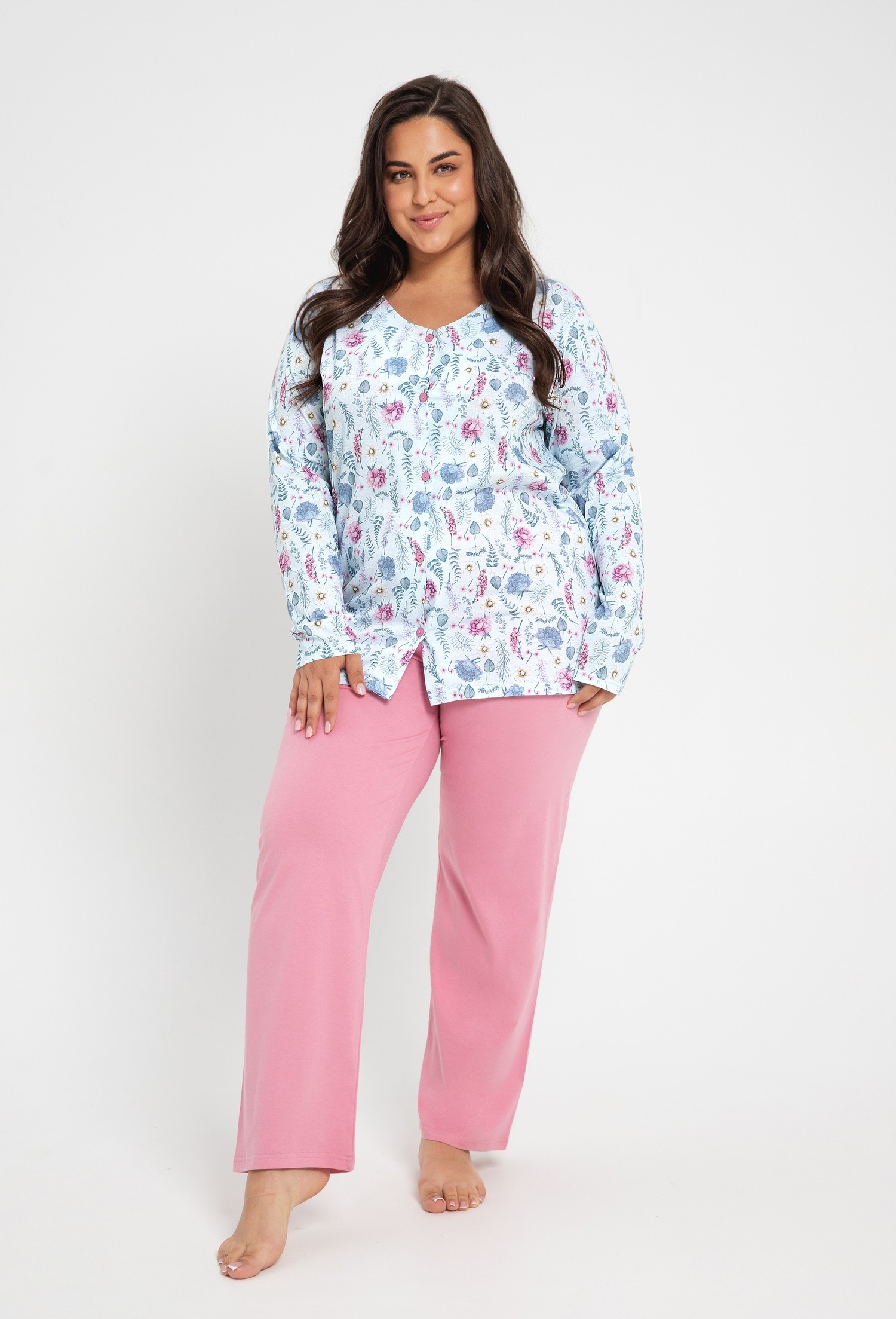 Pyžamo Valencia 3009 Dr VEL.2XL-3XL XXL modrý