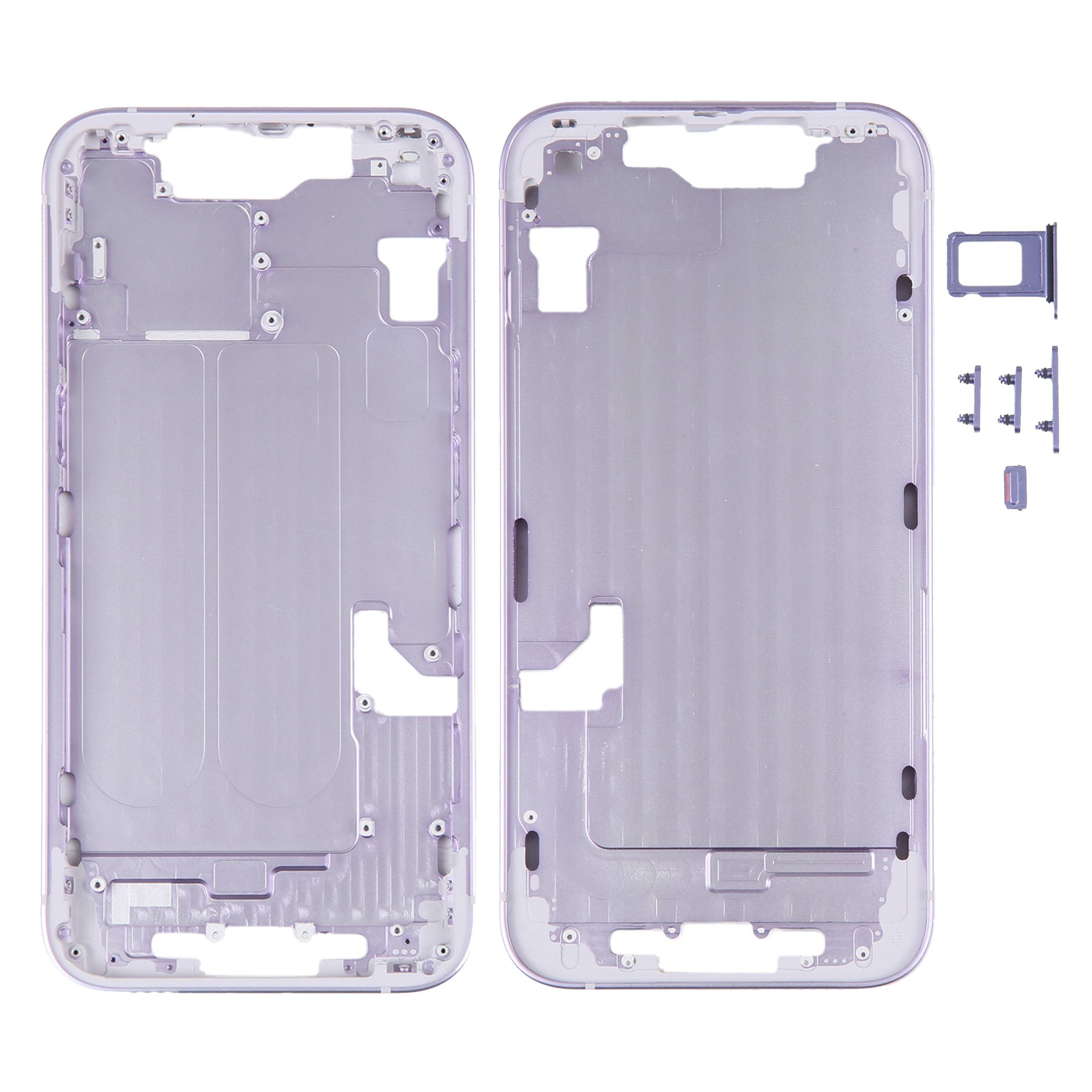 Korpus Fioletowy do iPhone 14 Ramka Obudowa Środkowa Przyciski Sim