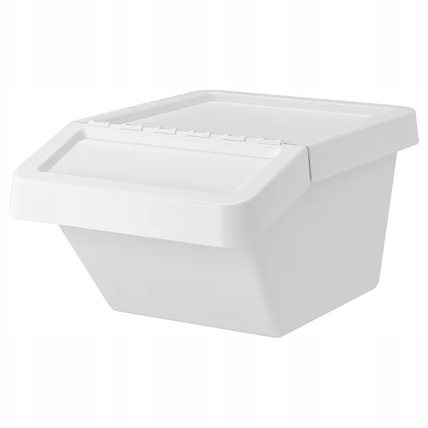 Levně Ikea Sortera Koš na tříděný odpad bílý 37 l
