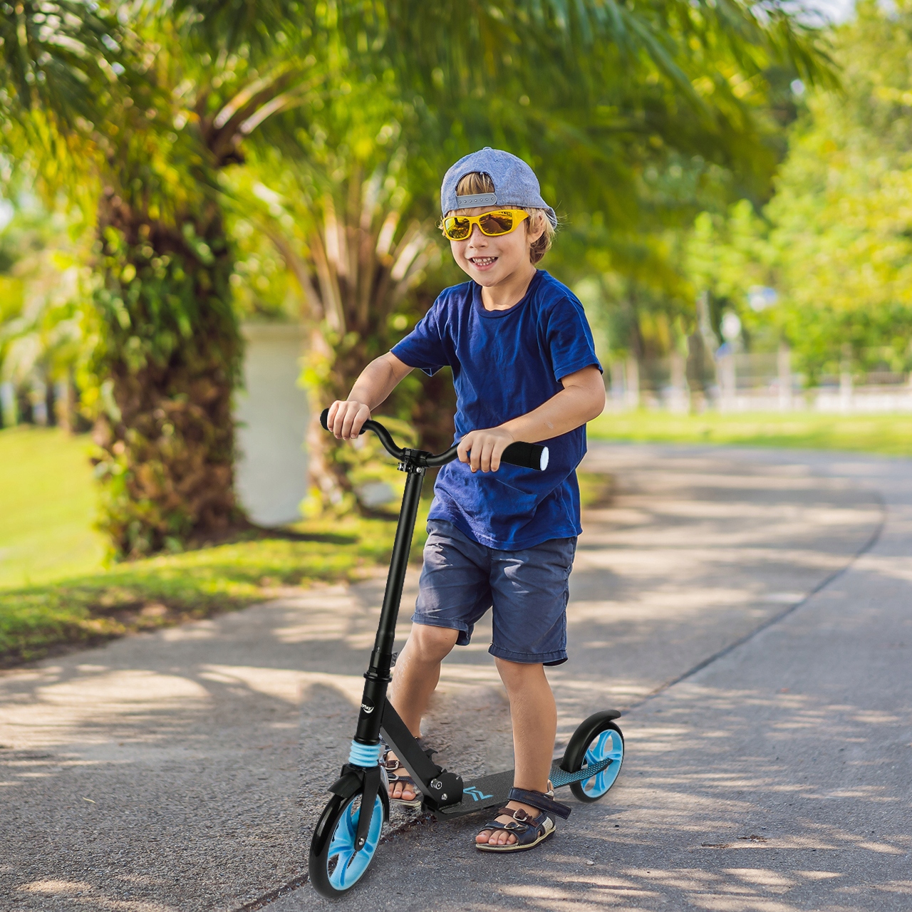 HULAJNOGA MIEJSKA DUŻA SKŁADANA REGULOWANA AMORTYZATOR 100KG ŁOŻYSKA ABEC7 Hamulec tak