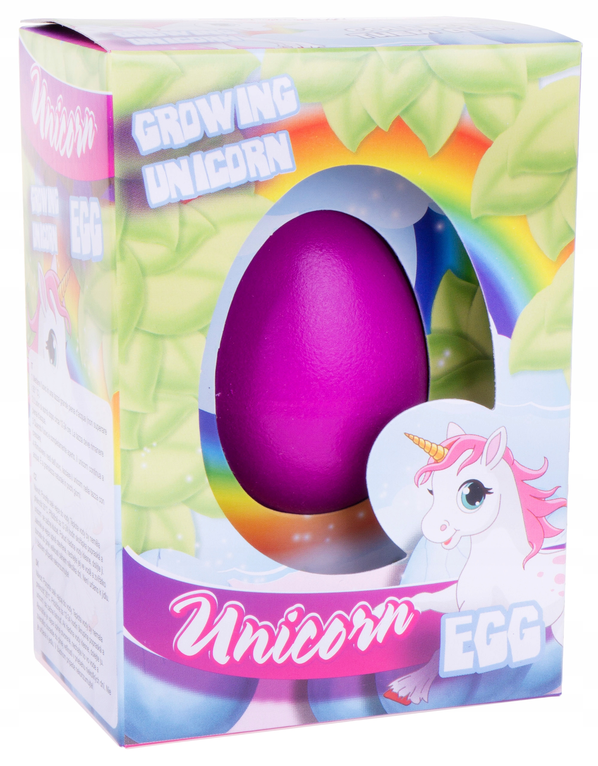 JEDNOROŻEC ROSNĄCY WYKLUWAJĄCY SIĘ Z JAJKA JAJO Marka Hipo