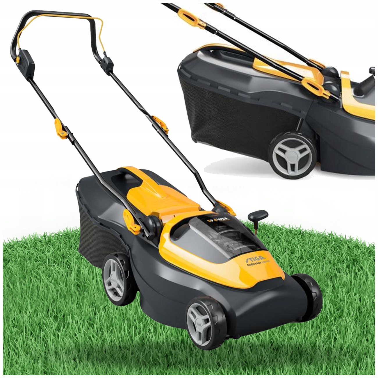 Kosiarka Akumulatorowa Stiga Collector 136 E 2 Akumulatory Ładowarka Zestaw
